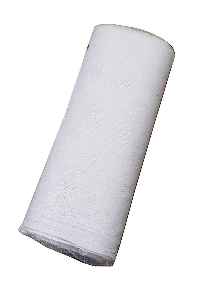Hesch 9 Brand 2 Mtrs. Pack CAN CAN Net Fabric White Premium Boutique Range Ideal for Tailoring/Sewing, Fashion Designing, Boutique, Stitching - Image 1